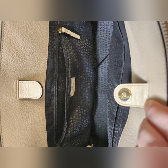 Gorgeous Cream And Black Kate Spade Grand Street Lydia Tote Purse With Side Bags - Picture 6 of 17